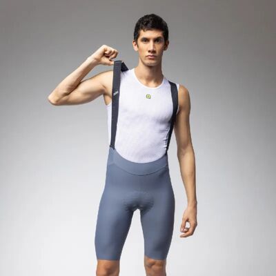 Alé R-EV1 GO men's shorts with pad and bib Steel size L Alé R-EV1 GO men's shorts with pad and bib Steel size L