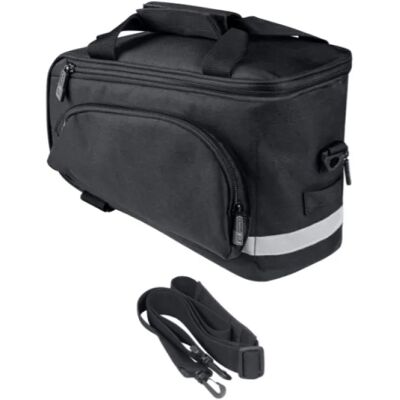 Force Slim Bud rear rack bag 9 l black Force Slim Bud rear rack bag 9 l black
