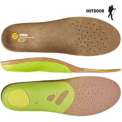 Sidas 3Feet Outdoor Mid insoles medium arch 1 pair size L Sidas 3Feet Outdoor Mid insoles medium arch 1 pair size L