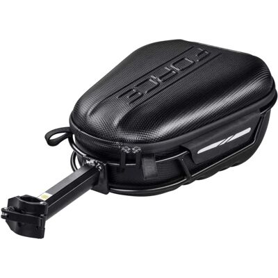 Force Crust XL saddle bag with holder black Force Crust XL saddle bag with holder black