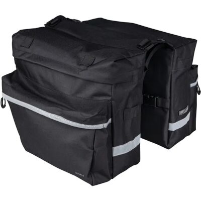 Force Double pannier for rear rack 2x10 l black Force Double pannier for rear rack 2x10 l black