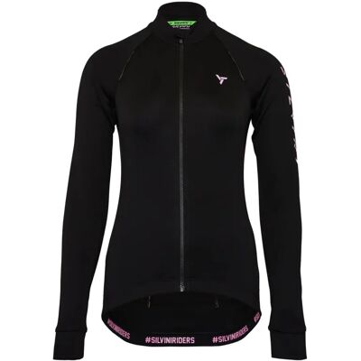 Silvini Leverona women's jersey long sleeve Black/Blush size L Silvini Leverona women's jersey long sleeve Black/Blush size L