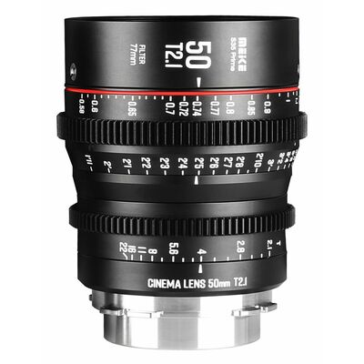 Meike Meike Super 35 Prime cinema-objectief 50mm T2.1 Pl Monteren Meike Meike Super 35 Prime cinema-objectief 50mm T2.1 Pl Monteren