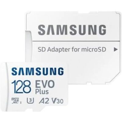 Samsung EVO Plus MicroSDXC Incl. Adapter-128GB 130MB/s (Diversen) Gebruikt Samsung EVO Plus MicroSDXC Incl. Adapter-128GB 130MB/s (Diversen) Gebruikt