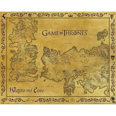 Hole in the Wall Game of Thrones Mini Poster-Antique Map (Diversen) Nieuw Hole in the Wall Game of Thrones Mini Poster-Antique Map (Diversen) Nieuw
