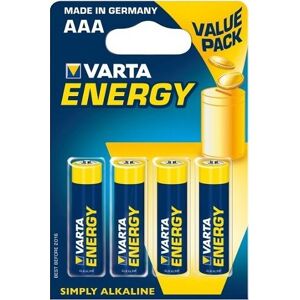 Batterij Varta Alkaline Energy AAA-4 Stuks (Diversen) Nieuw Batterij Varta Alkaline Energy AAA-4 Stuks (Diversen) Nieuw