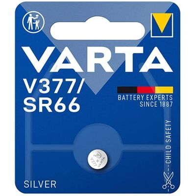 Varta V377 Zilver-oxide knoopcelbatterij - Compact, Betrouwbaar Varta V377 Zilver-oxide knoopcelbatterij - Compact, Betrouwbaar