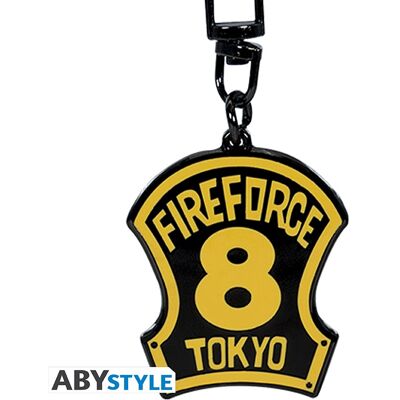 ABYstyle Fire Force Metalen Sleutelhanger-Company 8 Emblem (Diversen) Nieuw ABYstyle Fire Force Metalen Sleutelhanger-Company 8 Emblem (Diversen) Nieuw