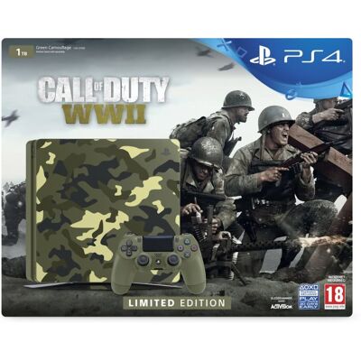 Sony PlayStation 4 Slim 1TB Limited Edition-Camo Incl. Call of Duty WWII (PlayStation 4) Gebruikt Sony PlayStation 4 Slim 1TB Limited Edition-Camo Incl. Call of Duty WWII (PlayStation 4) Gebruikt