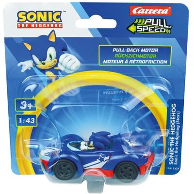 Carrera Pull Speed Sonic The Hedgehog - Sonic The Hedgehog (Sterren) Terugtrekvoertuig Carrera Pull Speed Sonic The Hedgehog - Sonic The Hedgehog (Sterren) Terugtrekvoertuig