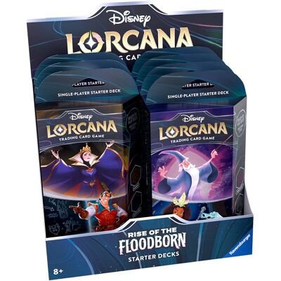Disney Lorcana TCG Rise of the Floodborn-Starter Deck Display (Diversen) Nieuw Disney Lorcana TCG Rise of the Floodborn-Starter Deck Display (Diversen) Nieuw