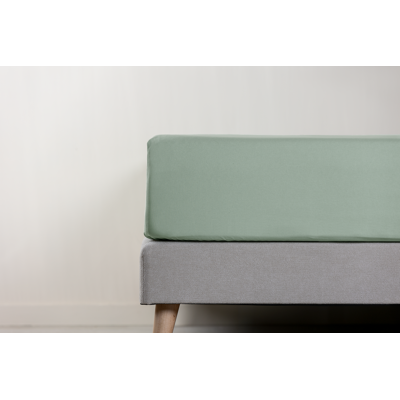 NL BL Emma Topper Cover Percale 90x200 Green NL BL Emma Topper Cover Percale 90x200 Green