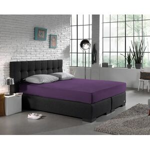 NADUVI Paarse katoenen jersey fitted sheet - 220x200 cm NADUVI Paarse katoenen jersey fitted sheet - 220x200 cm