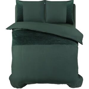 Sleeptime Dekbedovertrek Velvet Band Groen - Tweepersoons 200 x 200/220 cm + 2 kussenslopen Sleeptime Dekbedovertrek Velvet Band Groen - Tweepersoons 200 x 200/220 cm + 2 kussenslopen