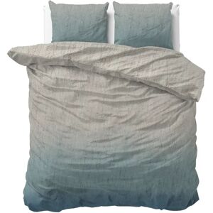 Sleeptime Dekbedovertrek Gradia Blauw Beige - Tweepersoons 200 x 200/220 cm + 2 kussenslopen Sleeptime Dekbedovertrek Gradia Blauw Beige - Tweepersoons 200 x 200/220 cm + 2 kussenslopen