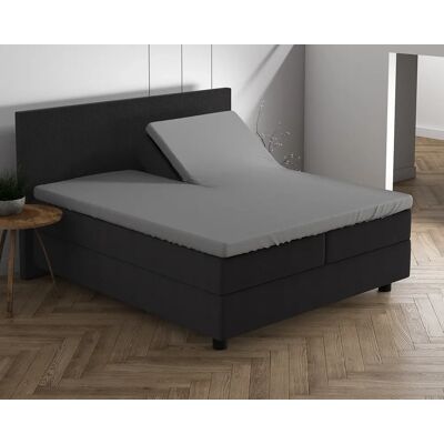 Dreamhouse Hoeslaken Splittopper Dubbel Jersey Grijs - 160 x 200/220 cm + 20 cm hoekhoogte Dreamhouse Hoeslaken Splittopper Dubbel Jersey Grijs - 160 x 200/220 cm + 20 cm hoekhoogte