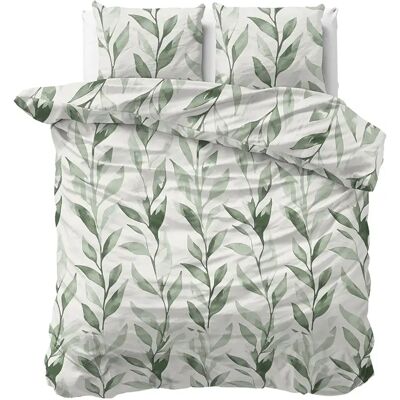 Sleeptime Dekbedovertrek Urban Greenhouse Groen - Tweepersoons 200 x 200/220 cm + 2 kussenslopen Sleeptime Dekbedovertrek Urban Greenhouse Groen - Tweepersoons 200 x 200/220 cm + 2 kussenslopen
