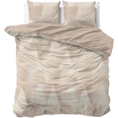 Sleeptime Dekbedovertrek Blush Angles Zand Beige - Eenpersoons 140 x 200/220 cm + 1 kussensloop Sleeptime Dekbedovertrek Blush Angles Zand Beige - Eenpersoons 140 x 200/220 cm + 1 kussensloop