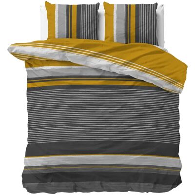Sleeptime Dekbedovertrek Drake Zwart - Lits-jumeaux 240 x 200/220 cm + 2 kussenslopen Sleeptime Dekbedovertrek Drake Zwart - Lits-jumeaux 240 x 200/220 cm + 2 kussenslopen