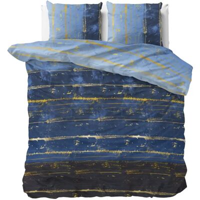 Sleeptime Dekbedovertrek Scratchy Blauw - Tweepersoons 200 x 200/220 cm + 2 kussenslopen Sleeptime Dekbedovertrek Scratchy Blauw - Tweepersoons 200 x 200/220 cm + 2 kussenslopen