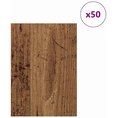 vidaXL Decorpanelen 50 st Oud hout 21 x 30 x 0,27 cm Bewerkt hout vidaXL Decorpanelen 50 st Oud hout 21 x 30 x 0,27 cm Bewerkt hout