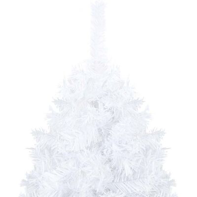 vidaXL Witte Voorbelichte Kerstboom - Kerstboom vidaXL Witte Voorbelichte Kerstboom - Kerstboom