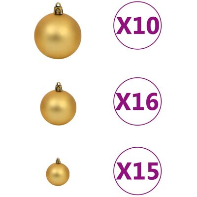 vidaXL - Voorverlichte kerstboom 240 cm - Wit - Tree vidaXL - Voorverlichte kerstboom 240 cm - Wit - Tree