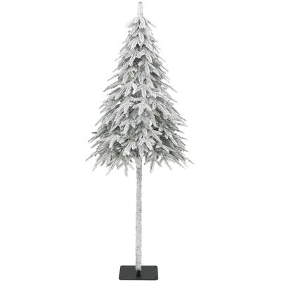 vidaXL - Kunstkerstboom met sneeuw - Wit - 150 cm - Kerstboom vidaXL - Kunstkerstboom met sneeuw - Wit - 150 cm - Kerstboom