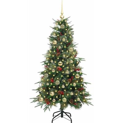 vidaXL Kunstmatige Inklapbare Kerstboom Groen 150 cm PE en PVC vidaXL Kunstmatige Inklapbare Kerstboom Groen 150 cm PE en PVC