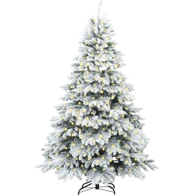 vidaXL Kunstkerstboom met 300 LED met standaard Wit 180 cm PE en PVC vidaXL Kunstkerstboom met 300 LED met standaard Wit 180 cm PE en PVC