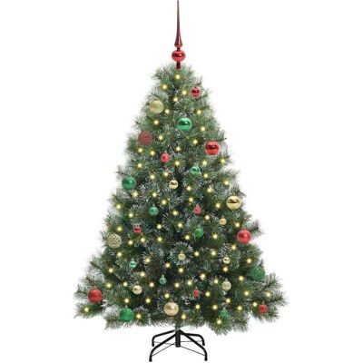 vidaXL Kunstkerstboom met 150 LED met standaard Groen 150 cm PE en PVC vidaXL Kunstkerstboom met 150 LED met standaard Groen 150 cm PE en PVC