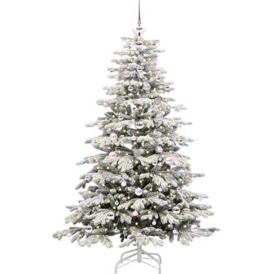 vidaXL Kunstmatige Inklapbare Kerstboom Wit 180 cm PE en PVC vidaXL Kunstmatige Inklapbare Kerstboom Wit 180 cm PE en PVC