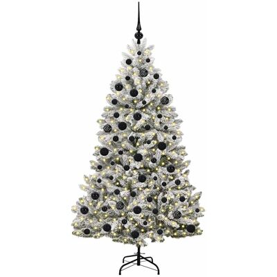 vidaXL Kunstkerstboom 180 cm 300 LED's Warmwit PVC en staal vidaXL Kunstkerstboom 180 cm 300 LED's Warmwit PVC en staal