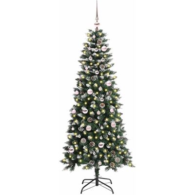 vidaXL Kunstkerstboom Groen 150 cm PVC en Plastic en Staal vidaXL Kunstkerstboom Groen 150 cm PVC en Plastic en Staal