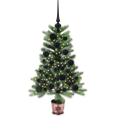 vidaXL Kerstboom met 150 LED met standaard Groen 90 cm PE vidaXL Kerstboom met 150 LED met standaard Groen 90 cm PE