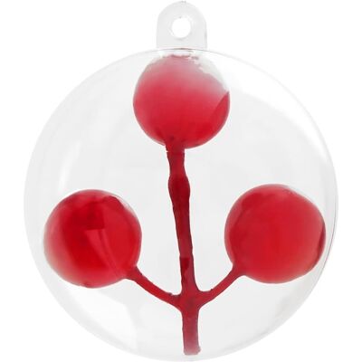 vidaXL Kerstbal Set 25 st Transparant Dia. 8 cm Kunststof vidaXL Kerstbal Set 25 st Transparant Dia. 8 cm Kunststof