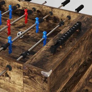 vidaXL Voetbaltafel Gerookt eiken 125 x 60,5 x 80 cm Bewerkt hout vidaXL Voetbaltafel Gerookt eiken 125 x 60,5 x 80 cm Bewerkt hout