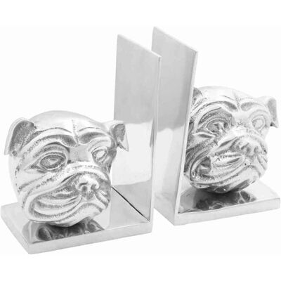 vidaXL Boekensteunen 2 st Zilver 8 x 12 x 16,5 cm Aluminium vidaXL Boekensteunen 2 st Zilver 8 x 12 x 16,5 cm Aluminium