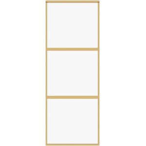 vidaXL Gouden schuifdeur - ESG glas 76x205 cm vidaXL Gouden schuifdeur - ESG glas 76x205 cm