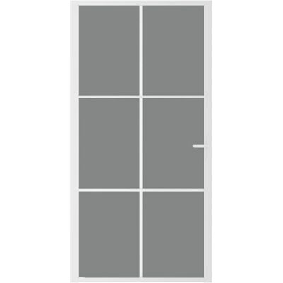 vidaXL Binnendeur ESG - Wit en donker transparant - 102,5x201,5 cm vidaXL Binnendeur ESG - Wit en donker transparant - 102,5x201,5 cm