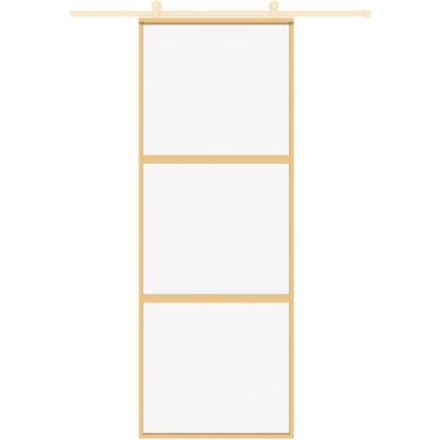 vidaXL Gouden schuifdeur - ESG glas 76x205 cm vidaXL Gouden schuifdeur - ESG glas 76x205 cm