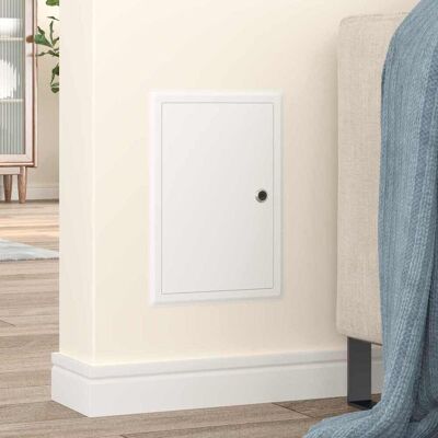 vidaXL Toegangs paneel Wit 33 x 23 x 3 cm Staal vidaXL Toegangs paneel Wit 33 x 23 x 3 cm Staal