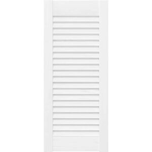 vidaXL Massief dennenhout Louvered Kastdeuren - 4 stuks vidaXL Massief dennenhout Louvered Kastdeuren - 4 stuks