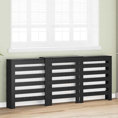 vidaXL Radiatorafdekking Zwart eiken 205 x 21,5 x 83,5 cm Bewerkt hout vidaXL Radiatorafdekking Zwart eiken 205 x 21,5 x 83,5 cm Bewerkt hout