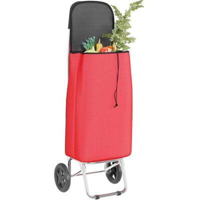 vidaXL Winkel trolley Rood 35 x 28 x 92 cm Oxford stof vidaXL Winkel trolley Rood 35 x 28 x 92 cm Oxford stof