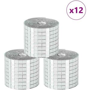 vidaXL Zilveren Mozaiekspiegel - Geometrisch Decor, 12 stuks vidaXL Zilveren Mozaiekspiegel - Geometrisch Decor, 12 stuks
