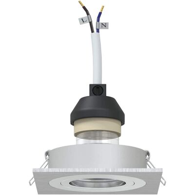 vidaXL Inbouwspots 6 stuks Zilver Vierkant 91x91 mm vidaXL Inbouwspots 6 stuks Zilver Vierkant 91x91 mm