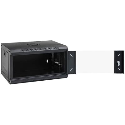vidaXL Netwerk kabinet met opslag Zwart 53 x 45 x 30 cm Staal vidaXL Netwerk kabinet met opslag Zwart 53 x 45 x 30 cm Staal
