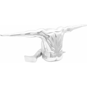 vidaXL Grote zilveren aluminium sculptuur - Decoratief kunstwerk vidaXL Grote zilveren aluminium sculptuur - Decoratief kunstwerk
