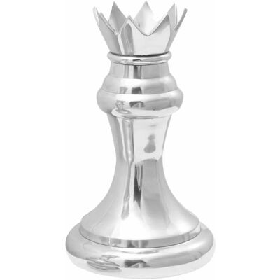 vidaXL Zilveren Aluminium Decoratieve Schaak Sculptuur Set - Decoratieve Sculptuur vidaXL Zilveren Aluminium Decoratieve Schaak Sculptuur Set - Decoratieve Sculptuur
